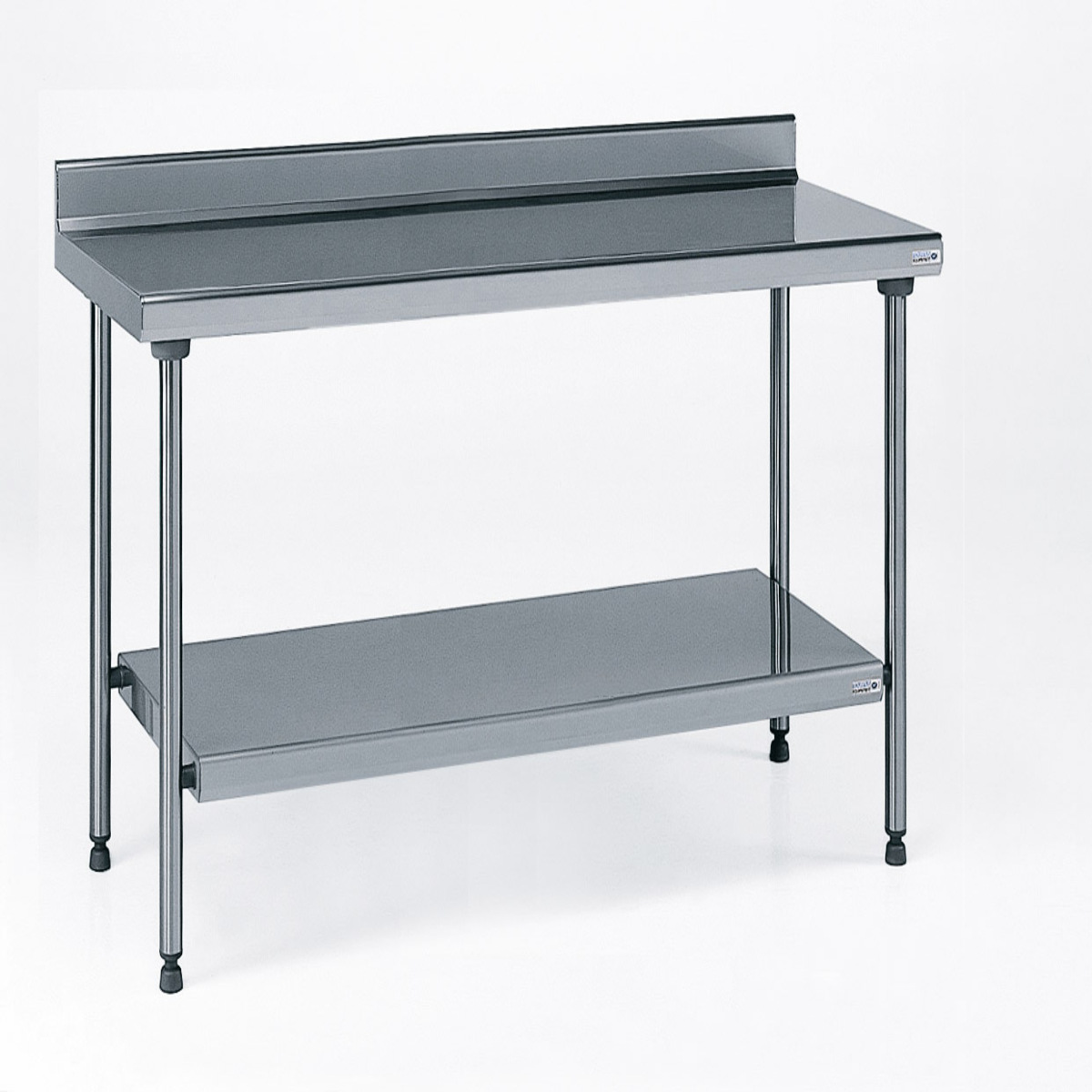 Table De Travail Inox Professionnelle Royal Catering 90x60 Cm - Avec étagère, 210kg